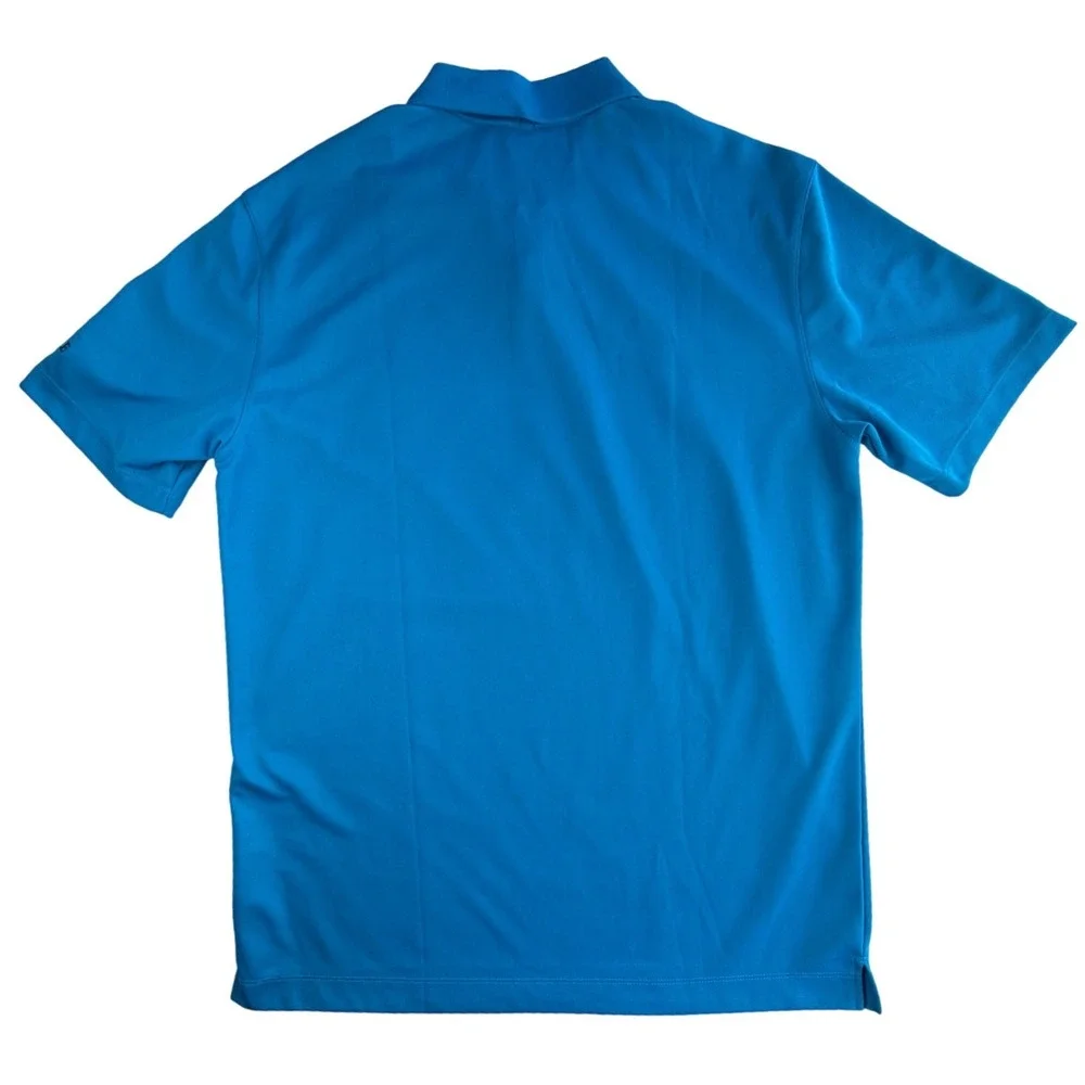 Nike Golf Mens Dri-Fit Polo Shirt Blue Waikele‎ Graphic Tour Performance Medium